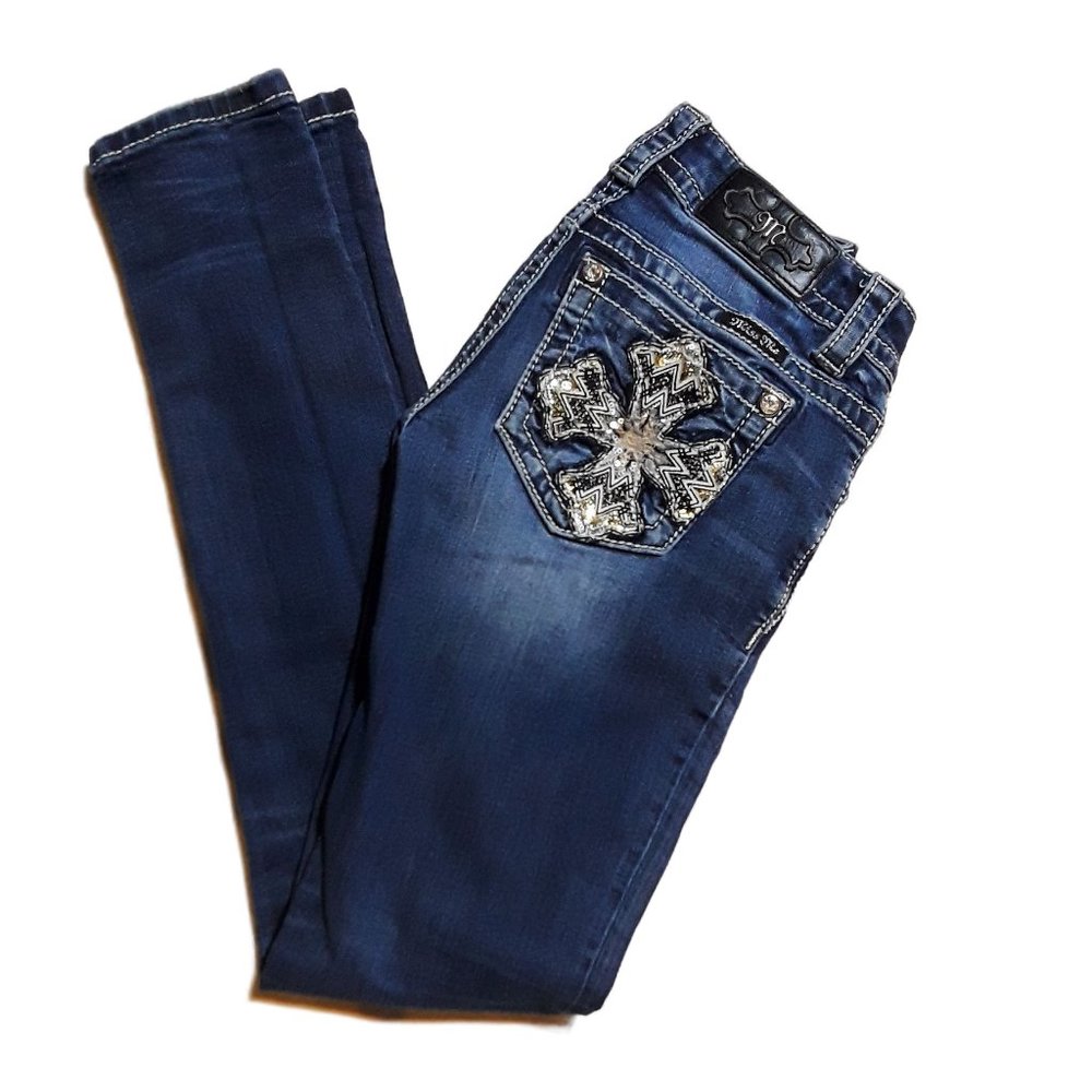 Miss Me Signature Skinny Denim Jeans- Womens Sz 24 NWOT - Picture 2 of 7
